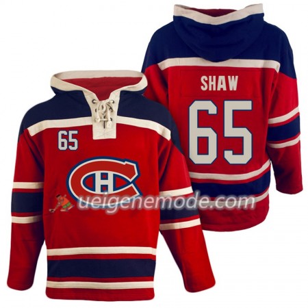 Herren Eishockey Montreal Canadiens Andrew Shaw 65 Rot Sawyer Hooded Sweatshirt
